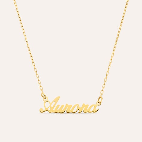 Collana Aurora Gold Names Oro Giallo - Collane Unisex | Stroili