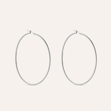 Orecchini A Cerchio Silver Collection Argento Rodiato