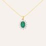 Collana Charlotte Oro Giallo Smeraldo Diamante