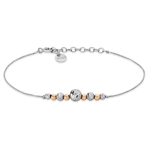 Bracciale Silver Collection Argento Bicolore Bianco / Rosa - Bracciali Donna | Stroili