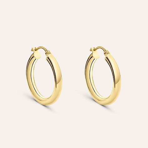 Orecchini A Cerchio Gold Essence Oro Giallo - Orecchini a Cerchio Donna | Stroili