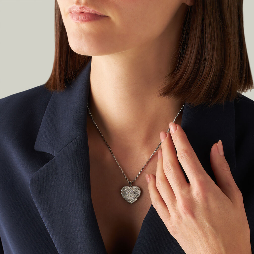 Collana Lady Phantasya Acciaio Cristallo - Collane Donna | Stroili