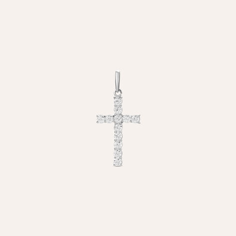 Pendente Holy Oro Bianco Cubic Zirconia - Ciondoli Donna | Stroili