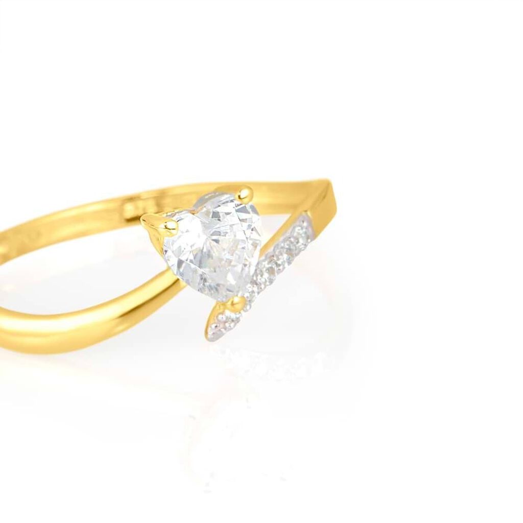 Anello Solitario Claire Oro Giallo Cubic Zirconia