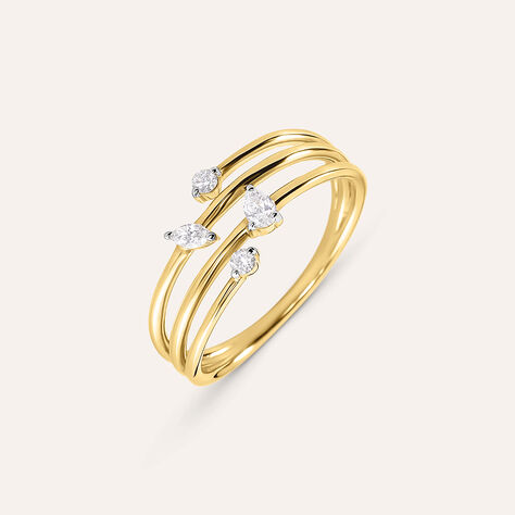 Anello Fascia Diamade Glam Oro Giallo Diamante Lab-Grown - Anelli con Pietre Donna | Stroili