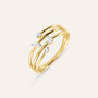 Anello Fascia Diamade Glam Oro Giallo Diamante Lab-Grown