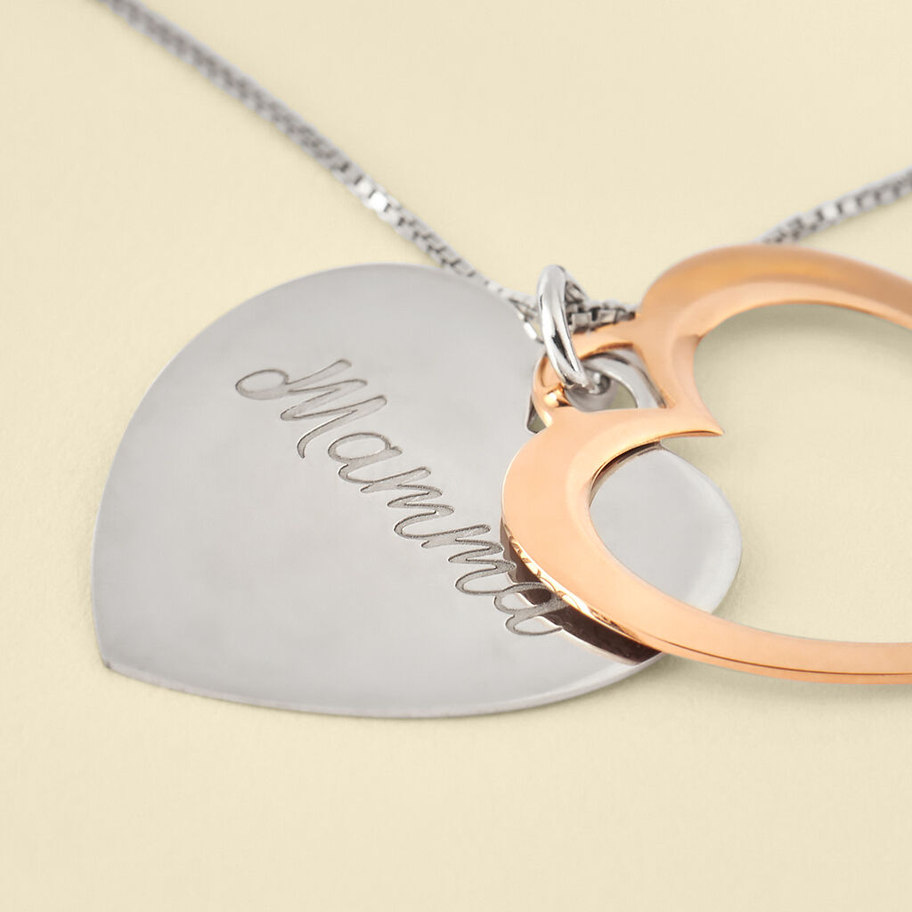 Collana Silver Collection Argento Bicolore Bianco / Rosa - Collane Donna | Stroili