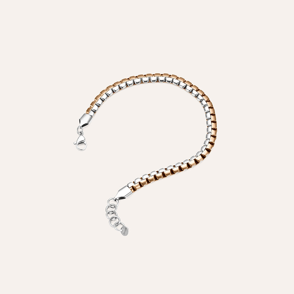 Bracciale Catena Man Code Acciaio Bicolore - Bracciali Uomo | Stroili