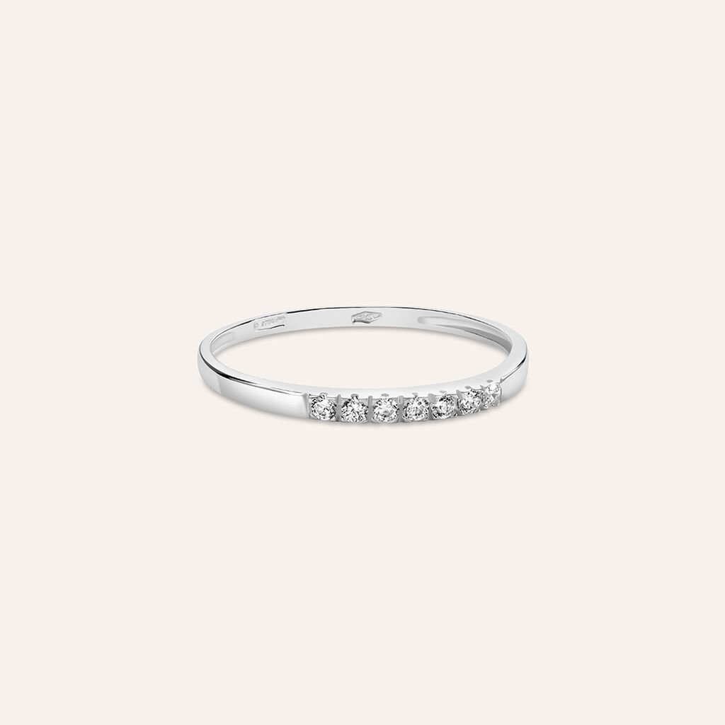 Anello Riviere Claire Oro Bianco Cubic Zirconia