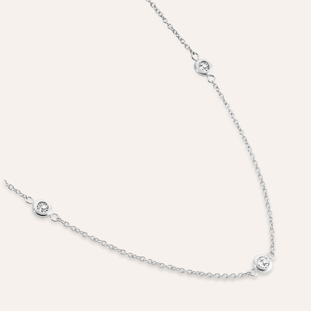 Collana Desideria Argento Nobile Rodiato