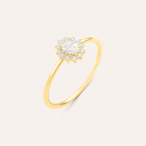 Anello Diamade Glam Oro Giallo Diamante Lab-Grown - Anelli con Pietre Donna | Stroili