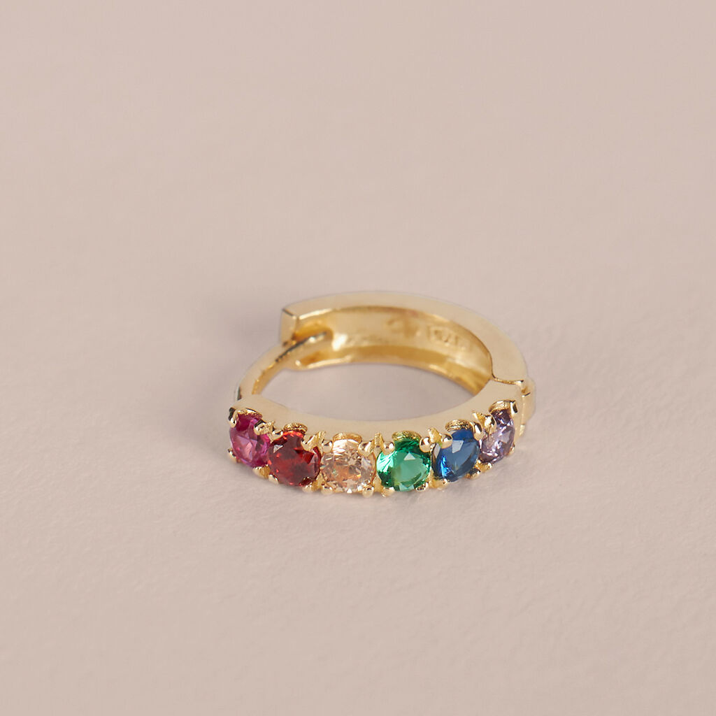 Orecchini A Cerchio Toujours Oro Giallo Cubic Zirconia - Orecchini a Cerchio Donna | Stroili