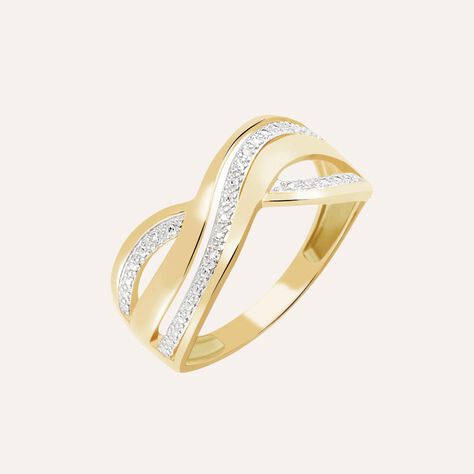 Anello Fascia Sophia Oro Giallo Diamante - Anelli con Pietre Donna | Stroili