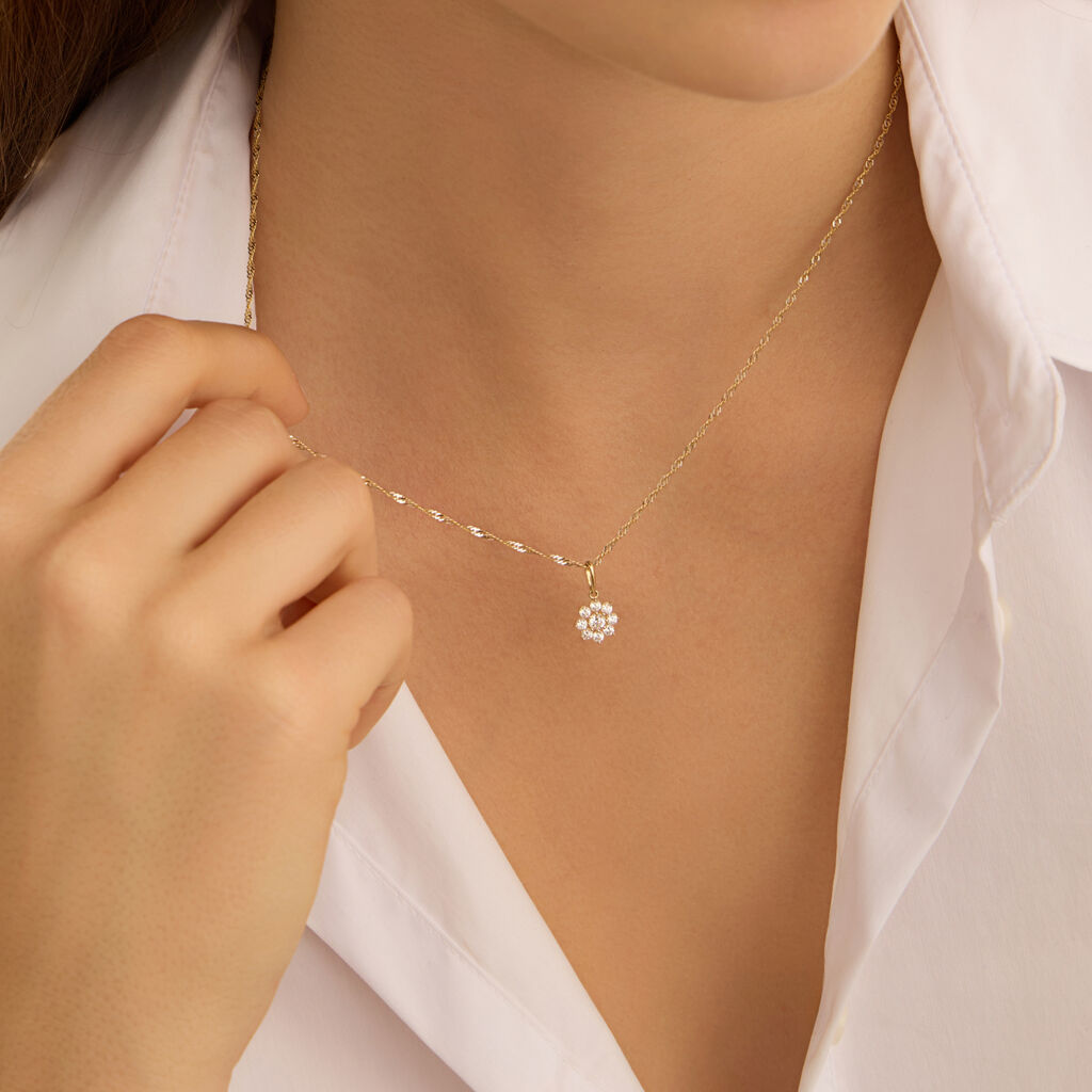 Pendente Poème Oro Giallo Cubic Zirconia - Ciondoli Donna | Stroili