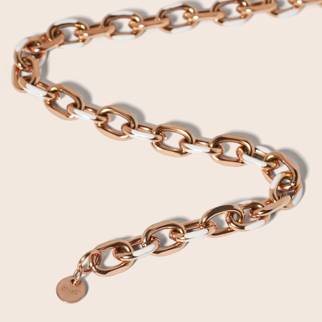 Catena Lady Sweet Acciaio Rosa - Collane Catena Donna | Stroili