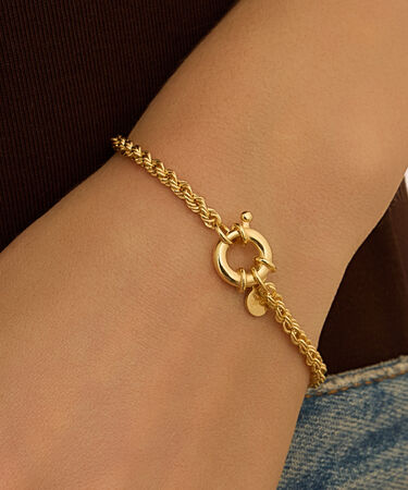 Bracciale Catena Silver Collection Argento Dorato
