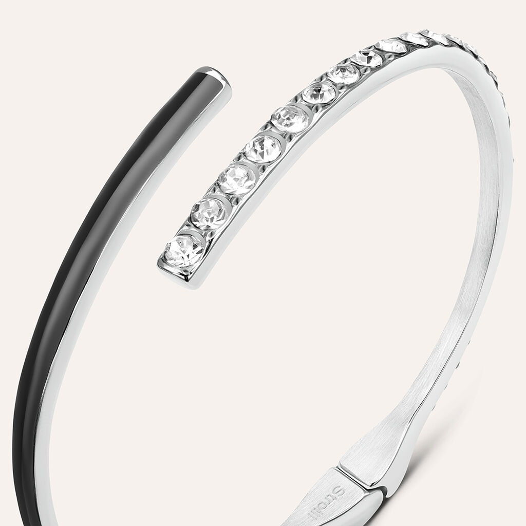 Bangle Lady Sweet Acciaio Cristallo - Bracciali Rigidi Donna | Stroili