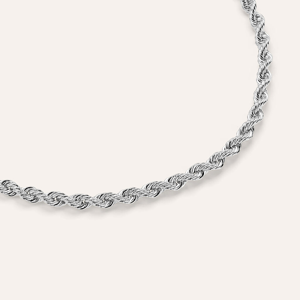 Bracciale Catena Colette Oro Bianco - Bracciali Donna | Stroili