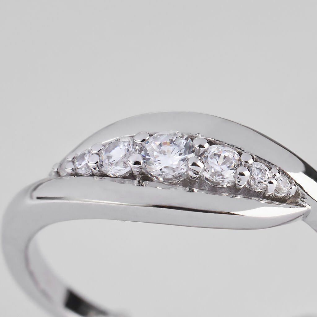 Anello Riviere Silver Shine Argento Rodiato Cubic Zirconia - Anelli Riviere Donna | Stroili