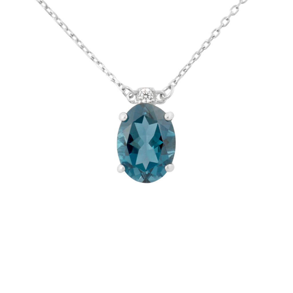 Collana Punto Luce Amélie Oro Bianco Topazio Cubic Zirconia - Collane Punto Luce Donna | Stroili