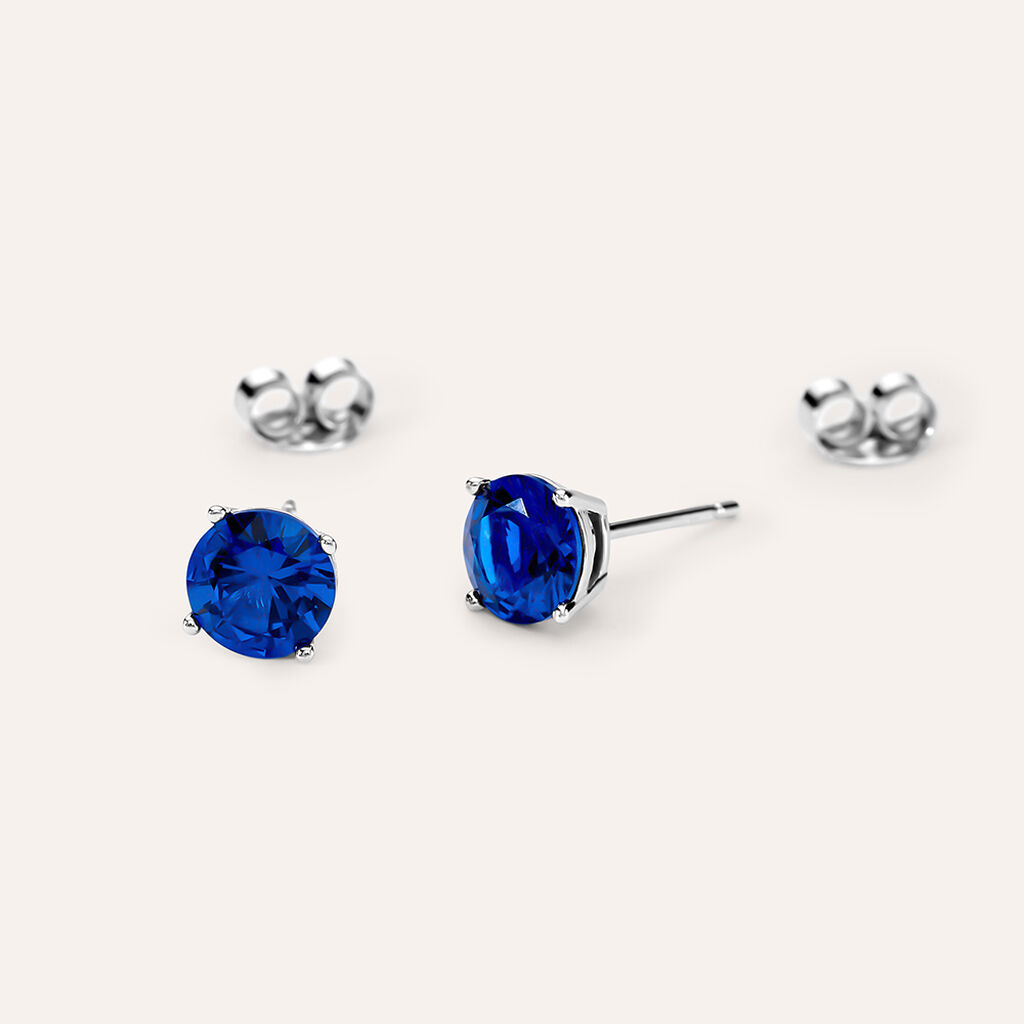 Orecchini Lobo Punto Luce Silver Rainbow Argento Rodiato Cubic Zirconia
