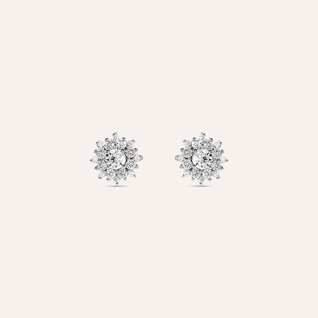 Orecchini Lobo Silver Elegance Argento Cubic Zirconia