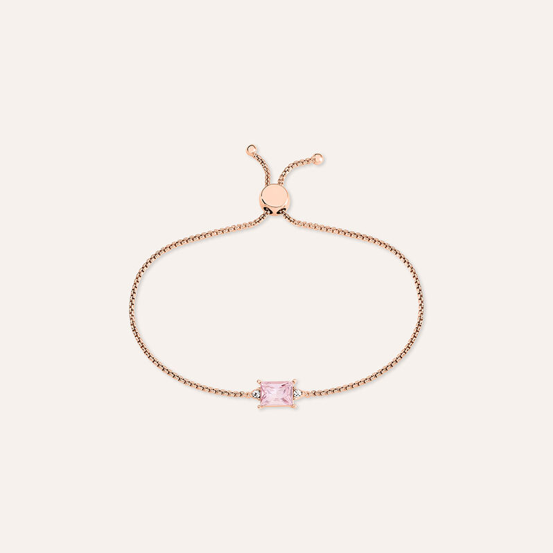 Bracciale Punto Luce Violet Ottone Rosa Cristallo - Bracciali Donna | Stroili