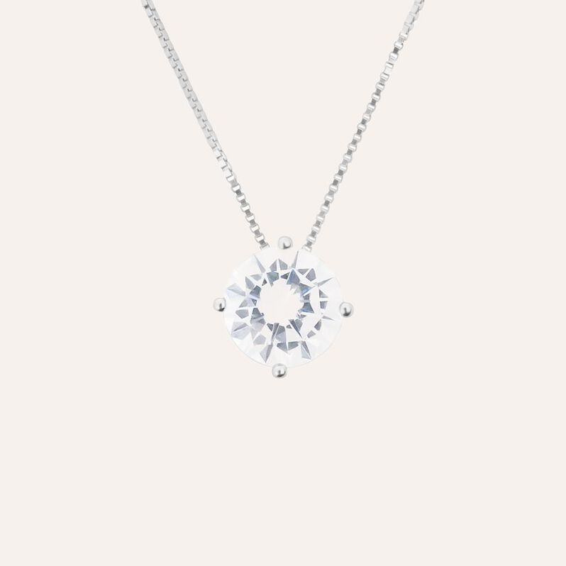 Collana Punto Luce Silver Elegance Argento Rodiato Cubic Zirconia - Collane Punto Luce Donna | Stroili Collana Punto Luce Silver Elegance Argento Rodiato Cubic Zirconia - Collane Punto Luce Donna | Stroili