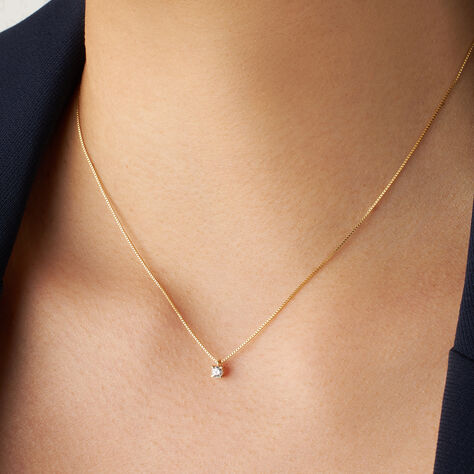 Collana Punto Luce Claire Oro Giallo Cubic Zirconia - Collane Punto Luce Donna | Stroili