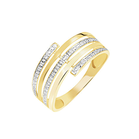 Anello Fascia Sophia Oro Giallo Diamante - Anelli con Pietre Donna | Stroili