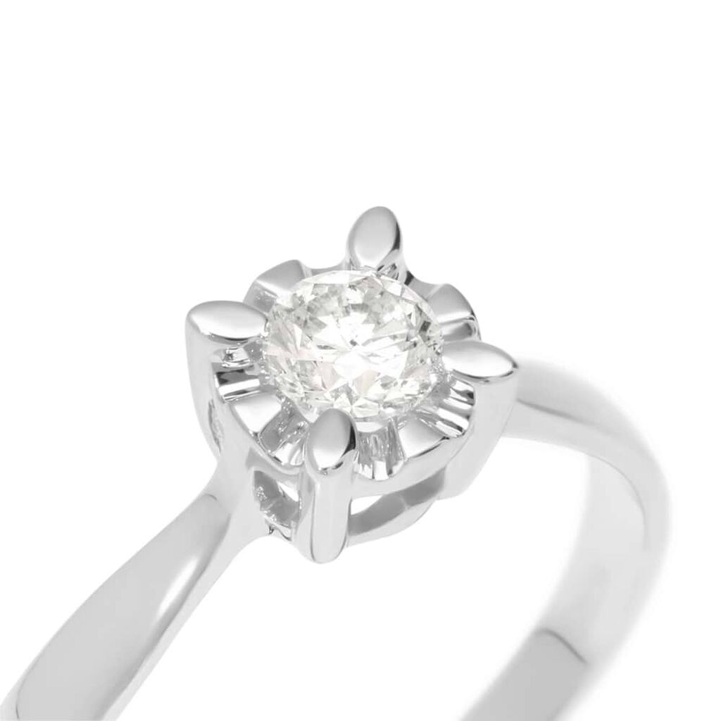 Anello Solitario Diamazing Oro Bianco Diamante - Anelli con Pietre Donna | Stroili