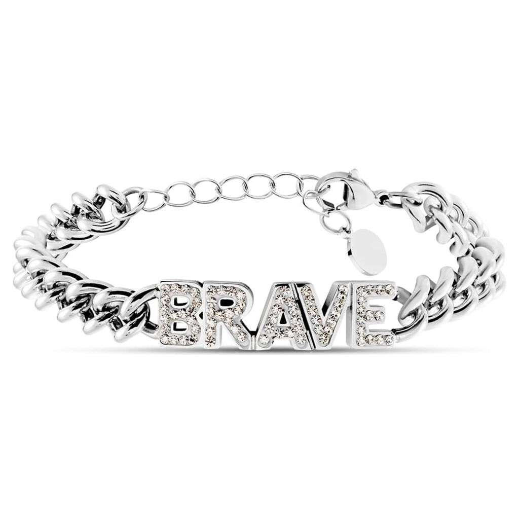 Bracciale Lady Message Acciaio Philosophy e Cristalli - Bracciali Donna | Stroili