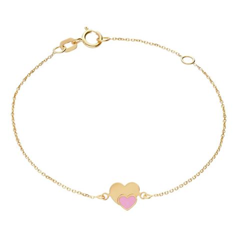 Bracciale Bambina Stroili In Argento 925 E Perline Rosa Con Cuore