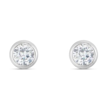 Orecchini in argento rodiato 925 e zirconi