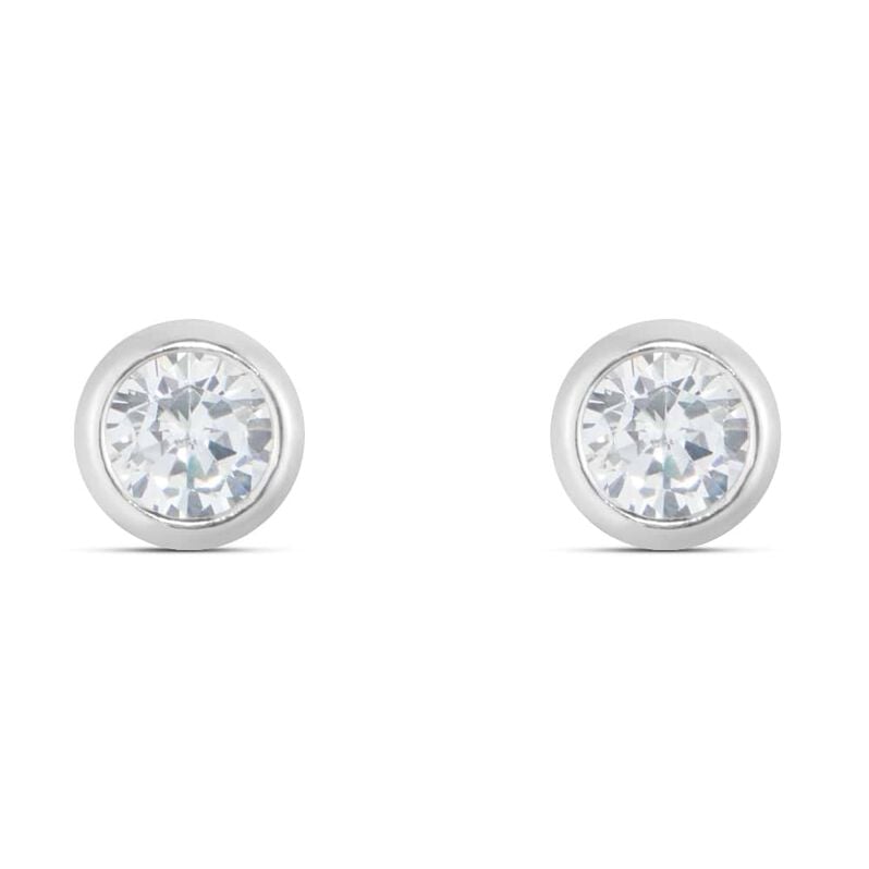 Orecchini in argento rodiato 925 e zirconi - Orecchini a Lobo Donna | Stroili