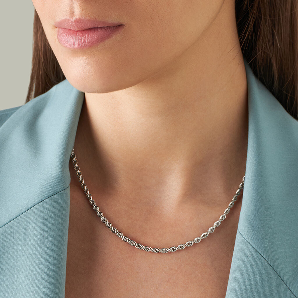 Catena Colette Oro Bianco - Collane Catena Donna | Stroili