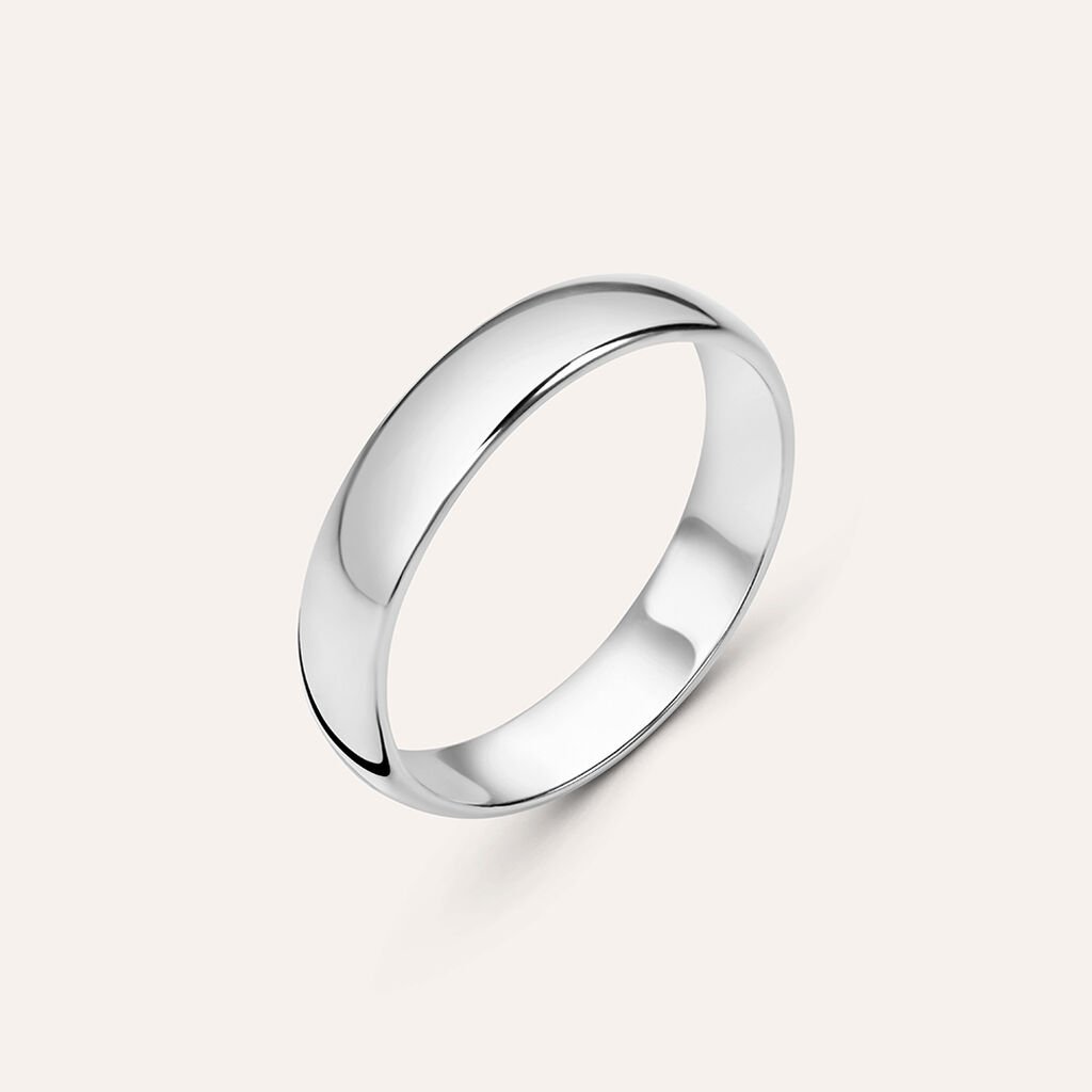 Fede Mantovana 4.5 mm Oro Bianco