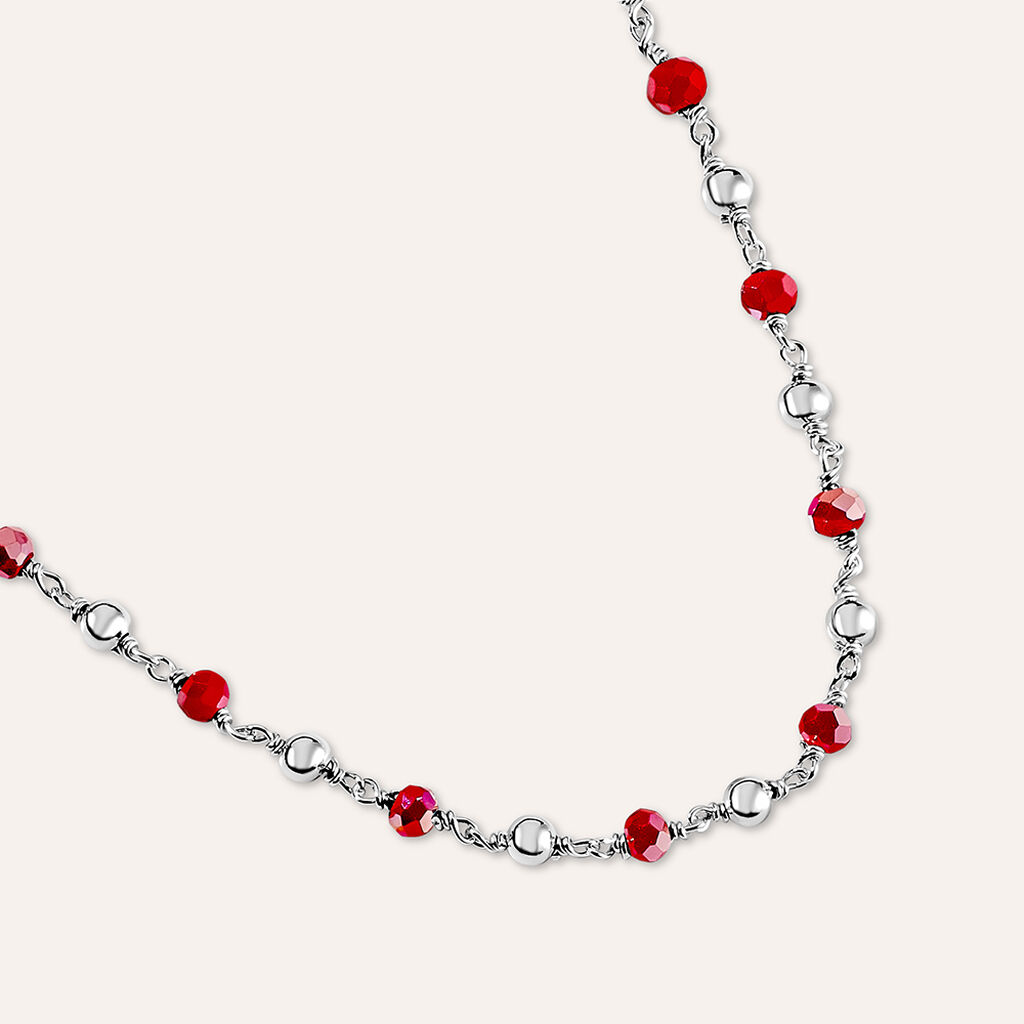 Collana Silver Soul Argento Rosa Cristallo