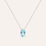 Collana Punto Luce Amélie Oro Bianco Topazio Cubic Zirconia