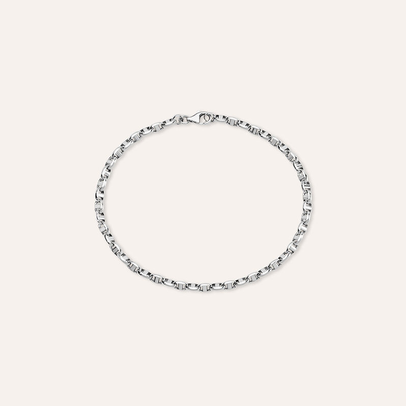 Bracciale Catena L'homme Or Oro Bianco - Bracciali Uomo | Stroili