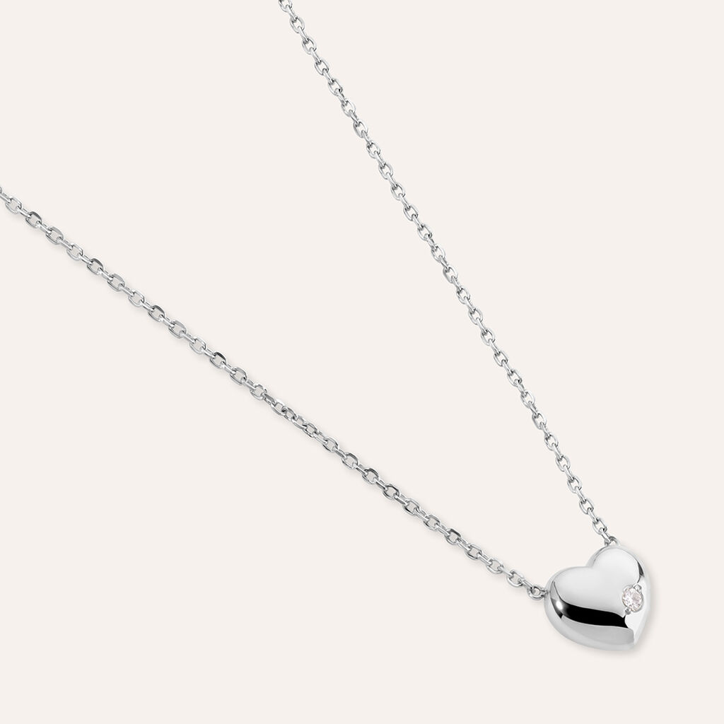 Collana Desideria Argento Nobile Rodiato Cubic Zirconia
