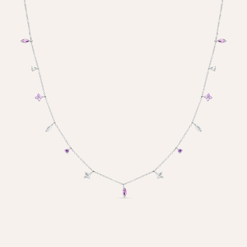 Collana Silver Elegance Argento Rodiato Cubic Zirconia