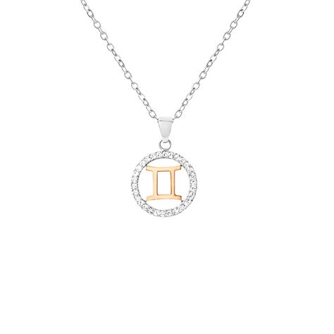 Collana Lady Chic Acciaio Bicolore Bianco / Rosa Cubic Zirconia - Collane Donna | Stroili