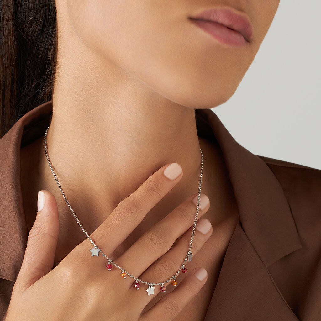 Collana Silver Collection Argento Rodiato Pietra sintetica - Collane Donna | Stroili