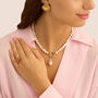 Anello Fascia Radiance Acciaio Dorato Agata