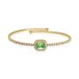 Bangle Romantic Shine Metallo Dorato Cristallo