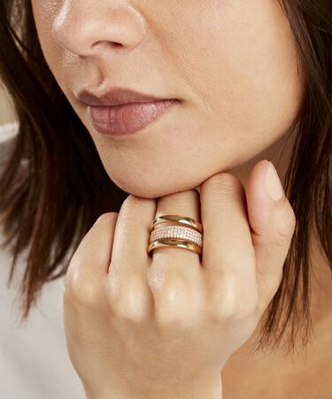 Anello Golden Dream Placcato Oro Giallo Cubic Zirconia