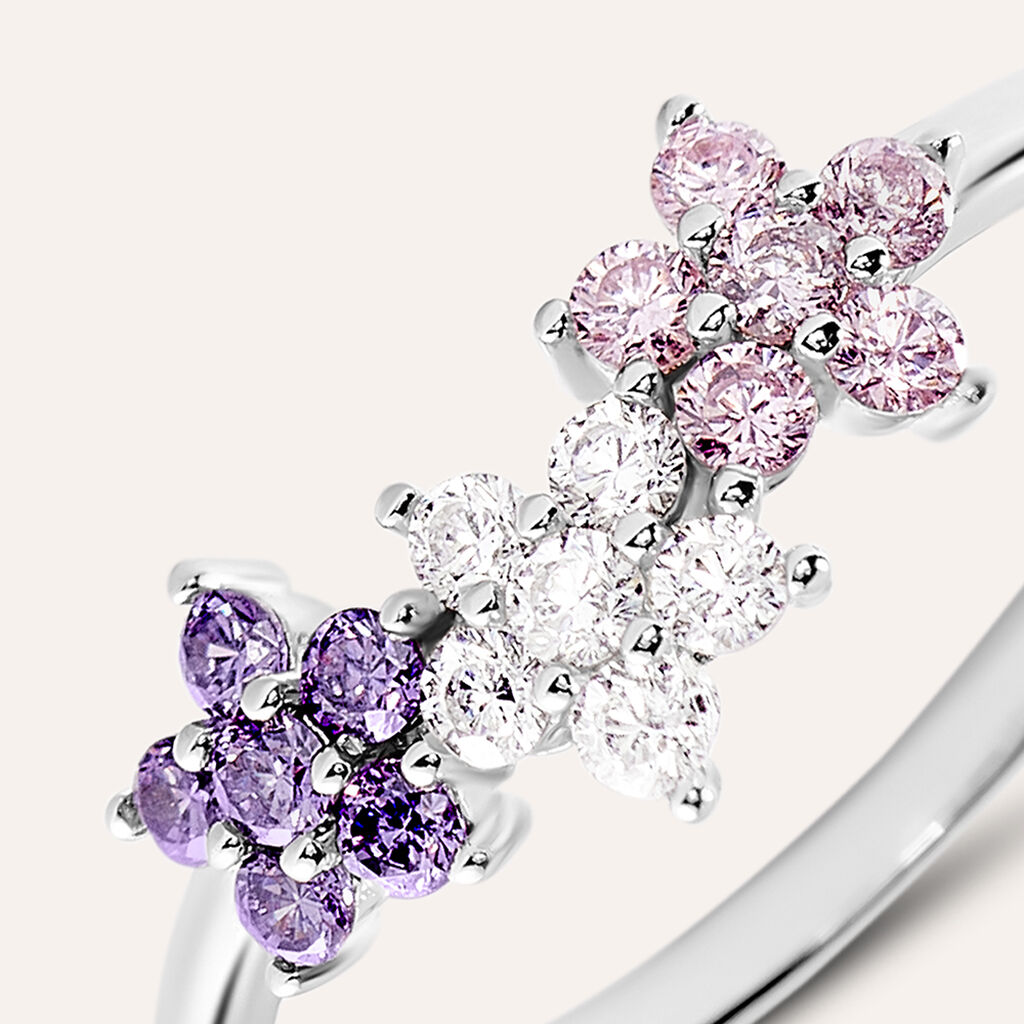 Anello Fantasia Silver Shine Argento Rodiato Cubic Zirconia