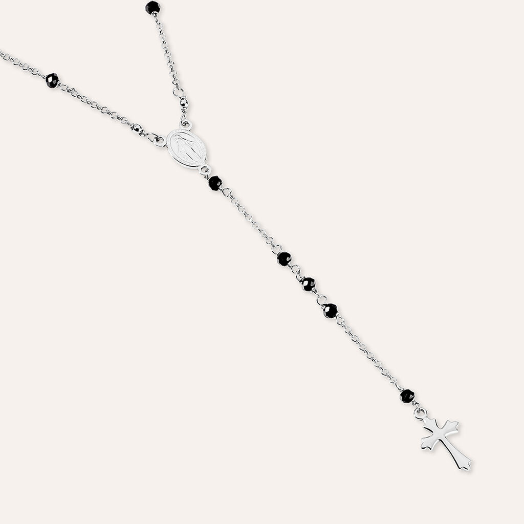 Collana Rosario Silver Soul Argento Rodiato Cristallo