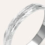 Fede Classica Diamantata 3 mm Oro Bianco